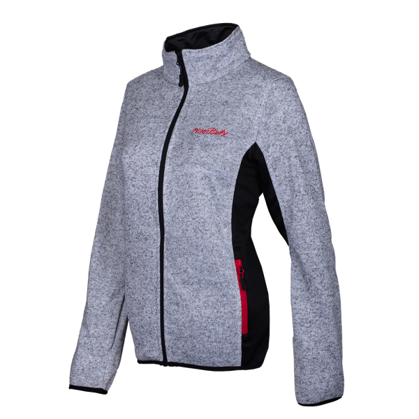 image-alt-Damen Strickfleecejacke Tremblant, grau